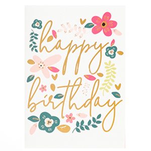 כרטיס ברכה דגם פרחים 5